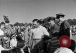 Image of Ben Hogan with military escorts at 1953 golf Masters Tournament Augusta Georgia USA, 1953, second 58 stock footage video 65675050719