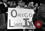 Standbild Präsident Eisenhower Portland Oregon USA, 1956, aus Sekunde 17 historischem Filmmaterial Videoclip 65675050727