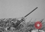 Standbild 55 Brigade AAA 90 mm Kanone unter camouflage Netting Hammond Louisiana USA, 1943, aus Sekunde 38 historischem Filmmaterial Videoclip 65675050732
