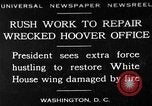 Image of repair of White House Washington DC USA, 1930, second 1 stock footage video 65675050768