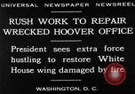 Image of repair of White House Washington DC USA, 1930, second 3 stock footage video 65675050768
