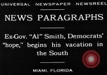 Image of Alfred Emanuel Smith Miami Florida USA, 1930, second 5 stock footage video 65675050769