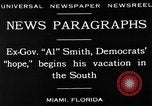 Image of Alfred Emanuel Smith Miami Florida USA, 1930, second 7 stock footage video 65675050769