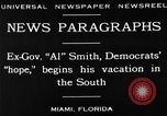 Image of Alfred Emanuel Smith Miami Florida USA, 1930, second 13 stock footage video 65675050769