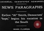 Image of Alfred Emanuel Smith Miami Florida USA, 1930, second 14 stock footage video 65675050769