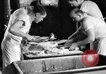 Image of bakeshop on Navy ship Tacoma Washington USA, 1930, second 34 stock footage video 65675050770