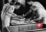 Image of bakeshop on Navy ship Tacoma Washington USA, 1930, second 35 stock footage video 65675050770