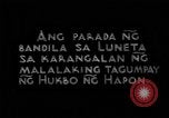Image of Japanese victory march Manila Philippines, 1942, second 5 stock footage video 65675050783