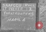 Image of U.S. Airborne infantry preparing for a mission Manila Philippines, 1945, second 1 stock footage video 65675050802