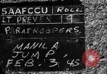 Image of paratroop infantrymen Philippines, 1945, second 62 stock footage video 65675050806