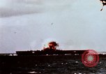 Image of Japanese Kamikaze aircraft hits USS Lexington Pacific Ocean, 1944, second 13 stock footage video 65675050812