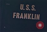 Image of USS Franklin Pacific Ocean, 1945, second 43 stock footage video 65675050826