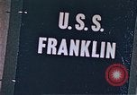 Image of USS Franklin Pacific Ocean, 1945, second 44 stock footage video 65675050826