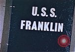 Image of USS Franklin Pacific Ocean, 1945, second 47 stock footage video 65675050826