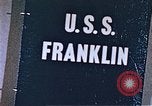 Image of USS Franklin Pacific Ocean, 1945, second 48 stock footage video 65675050826