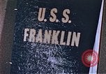 Image of USS Franklin Pacific Ocean, 1945, second 50 stock footage video 65675050826