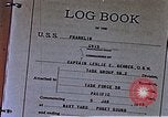Image of USS Franklin Pacific Ocean, 1945, second 55 stock footage video 65675050826