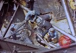 Image of USS Enterprise CV-6 after Kamikaze attack Pacific Ocean, 1945, second 7 stock footage video 65675050832