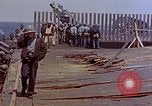 Image of USS Enterprise CV-6 after Kamikaze attack Pacific Ocean, 1945, second 41 stock footage video 65675050832