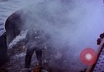 Image of CV-6 USS Enterprise aftermath of kamikaze attack Pacific Ocean, 1945, second 4 stock footage video 65675050833