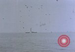 Image of CV-6 USS Enterprise aftermath of kamikaze attack Pacific Ocean, 1945, second 59 stock footage video 65675050833