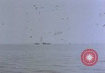 Image of CV-6 USS Enterprise aftermath of kamikaze attack Pacific Ocean, 1945, second 61 stock footage video 65675050833