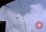 Image of USS Enterprise severely damaged by Kamikaze strike Pacific Ocean, 1945, second 11 stock footage video 65675050835