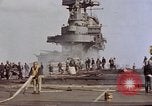 Image of USS Enterprise kamikaze attack Pacific Ocean, 1945, second 50 stock footage video 65675050836
