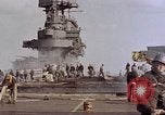 Image of USS Enterprise kamikaze attack Pacific Ocean, 1945, second 51 stock footage video 65675050836