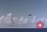 Image of U.S. Navy TBF Avenger aircraft drop practice bombs on target sled Pacific Ocean, 1945, second 8 stock footage video 65675050838