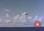 Image of U.S. Navy TBF Avenger aircraft drop practice bombs on target sled Pacific Ocean, 1945, second 9 stock footage video 65675050838