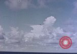 Image of U.S. Navy TBF Avenger aircraft drop practice bombs on target sled Pacific Ocean, 1945, second 20 stock footage video 65675050838