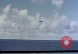Image of U.S. Navy TBF Avenger aircraft drop practice bombs on target sled Pacific Ocean, 1945, second 51 stock footage video 65675050838