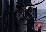 Image of U.S. Navy TBF Avenger aircraft drop practice bombs on target sled Pacific Ocean, 1945, second 55 stock footage video 65675050838