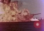 Image of F6F Hellcat aircraft on fire Pacific Ocean, 1945, second 6 stock footage video 65675050861