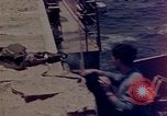 Image of F6F Hellcat aircraft on fire Pacific Ocean, 1945, second 41 stock footage video 65675050861