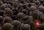 Image of American flag raising ceremony Saipan Northern Mariana Islands, 1944, second 27 stock footage video 65675050871