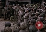 Image of American flag raising ceremony Saipan Northern Mariana Islands, 1944, second 33 stock footage video 65675050871
