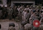 Image of American flag raising ceremony Saipan Northern Mariana Islands, 1944, second 36 stock footage video 65675050871
