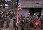 Image of American flag raising ceremony Saipan Northern Mariana Islands, 1944, second 37 stock footage video 65675050871