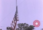 Image of American flag raising ceremony Saipan Northern Mariana Islands, 1944, second 41 stock footage video 65675050871