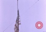 Image of American flag raising ceremony Saipan Northern Mariana Islands, 1944, second 42 stock footage video 65675050871