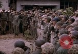Image of American flag raising ceremony Saipan Northern Mariana Islands, 1944, second 54 stock footage video 65675050871