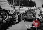 Image of Germans cross Austrian border in Anschluss World War 2 Austria, 1938, second 26 stock footage video 65675050938
