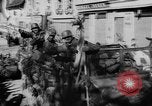 Image of German soldiers greeted by Austrians during Anschluss Austria, 1938, second 38 stock footage video 65675050939
