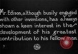 Image of Thomas Alva Edison United States USA, 1923, second 25 stock footage video 65675050973