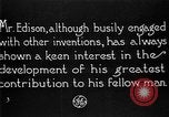 Image of Thomas Alva Edison United States USA, 1923, second 29 stock footage video 65675050973