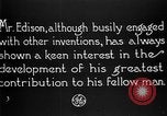 Image of Thomas Alva Edison United States USA, 1923, second 30 stock footage video 65675050973