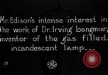 Image of Thomas Alva Edison United States USA, 1923, second 1 stock footage video 65675050977