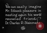 Image of Thomas Alva Edison United States USA, 1923, second 8 stock footage video 65675050978